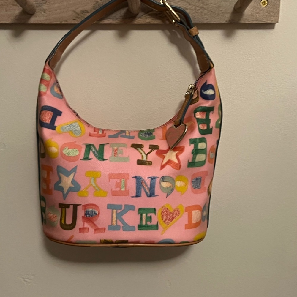 Dooney & Bourke small Hobo like new pink / multi